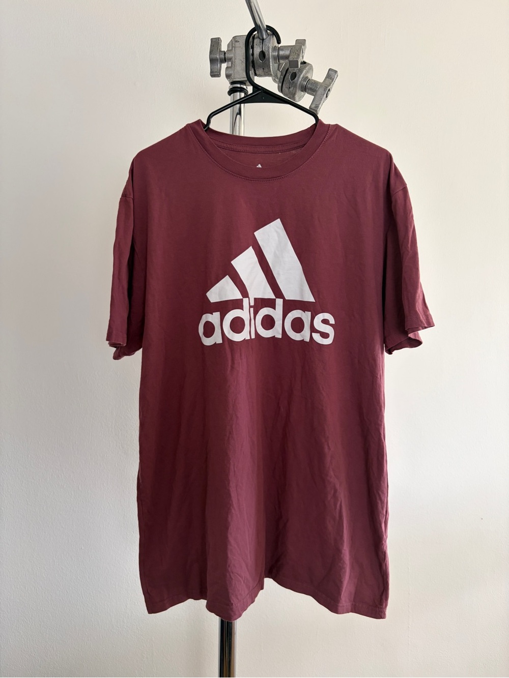 adidas golf Burgundy Short-Sleeve Logo Tee